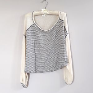 Striped flowy top